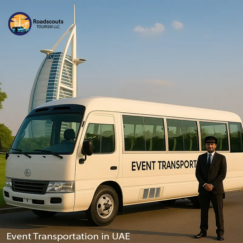 Professional event transportation service in Dubai with luxury cars and experienced chauffeurs - roadscots-tourism